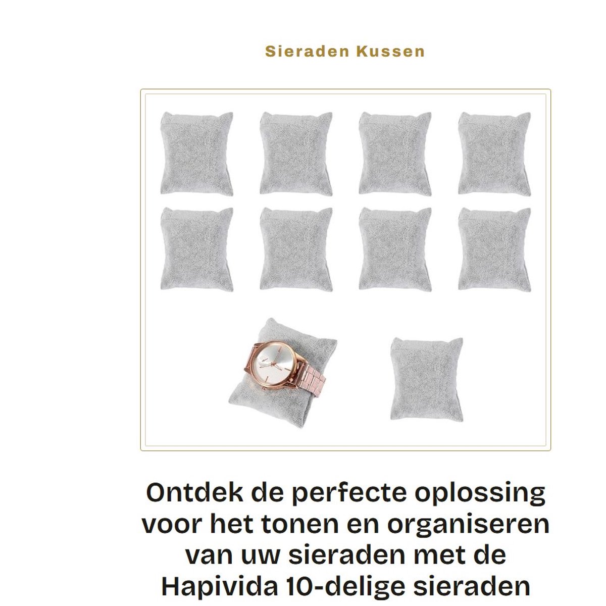 Dailygoods- Sieradenkussen 5 Stuks - Juwelenhouder - Oorbellenrekje - Sieraden Organizer - Opbergkussen - Velvet Materiaal - Compact en Draagbaar