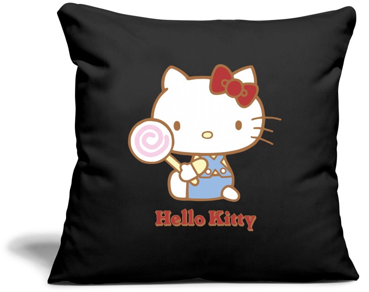 Hello Kitty Met Een Lollipop Sierkussenhoes, 45 x 45 cm