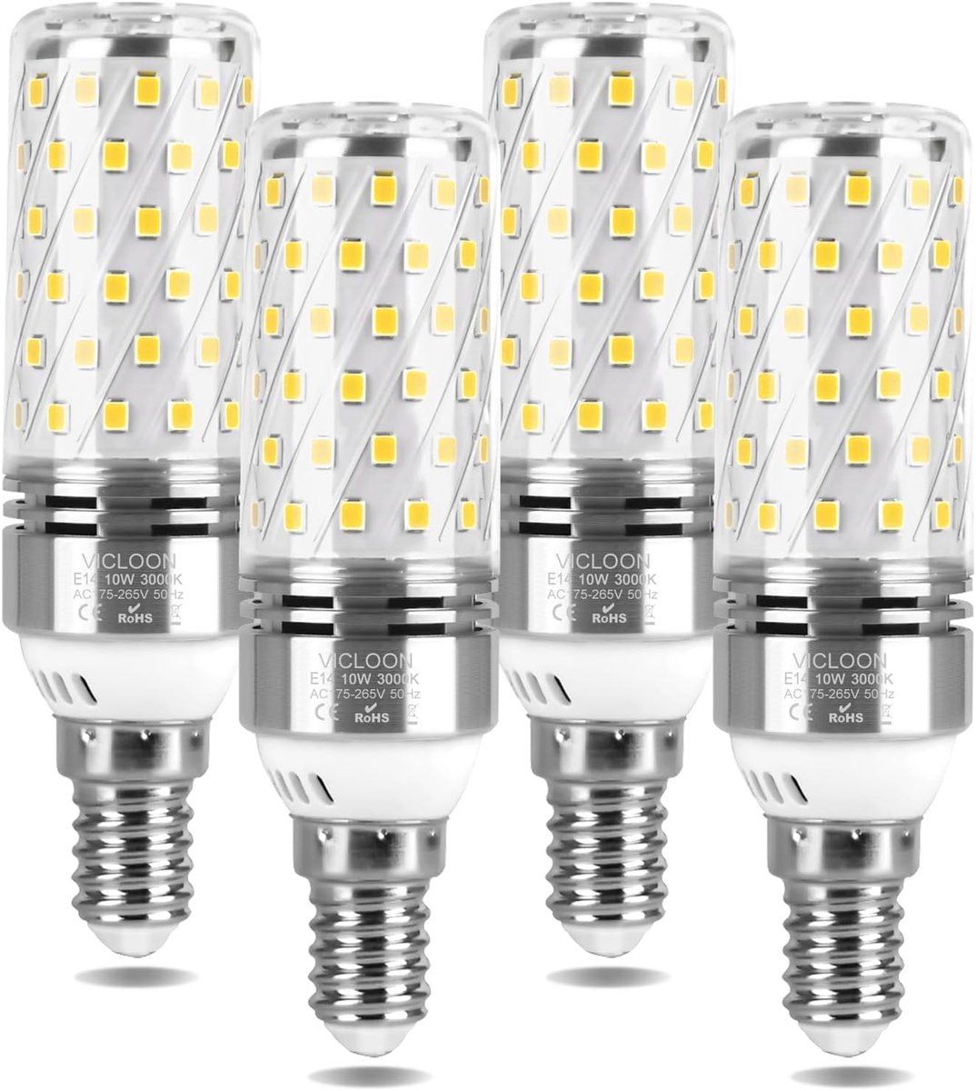 LED Lampen - Maïs Lampen - Decoratie Verlichting - Energiebesparend - 4 Stuks - Koud Wit