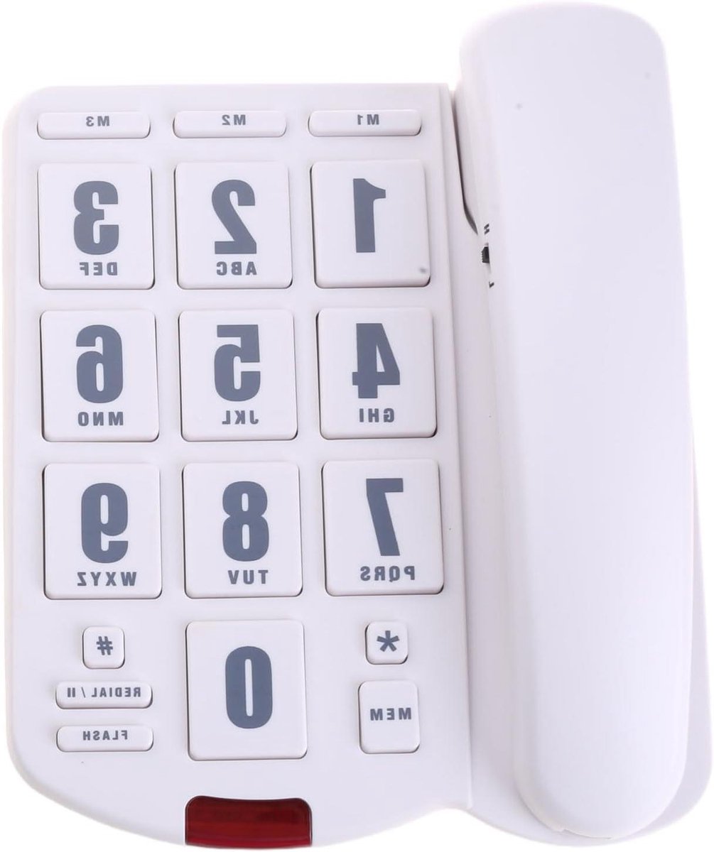 Vaste Telefoon - Grote Knoppen - Eenvoudig Bellen - Extra Luid Volume - N.v.t. - Zwart
