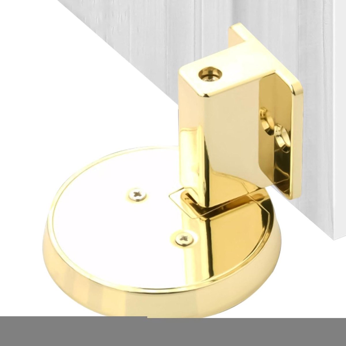 Deurstopper - Robuuste Stopper - Deuren Vastzetten - Zonder Boren - 66 cm Basis - Goud