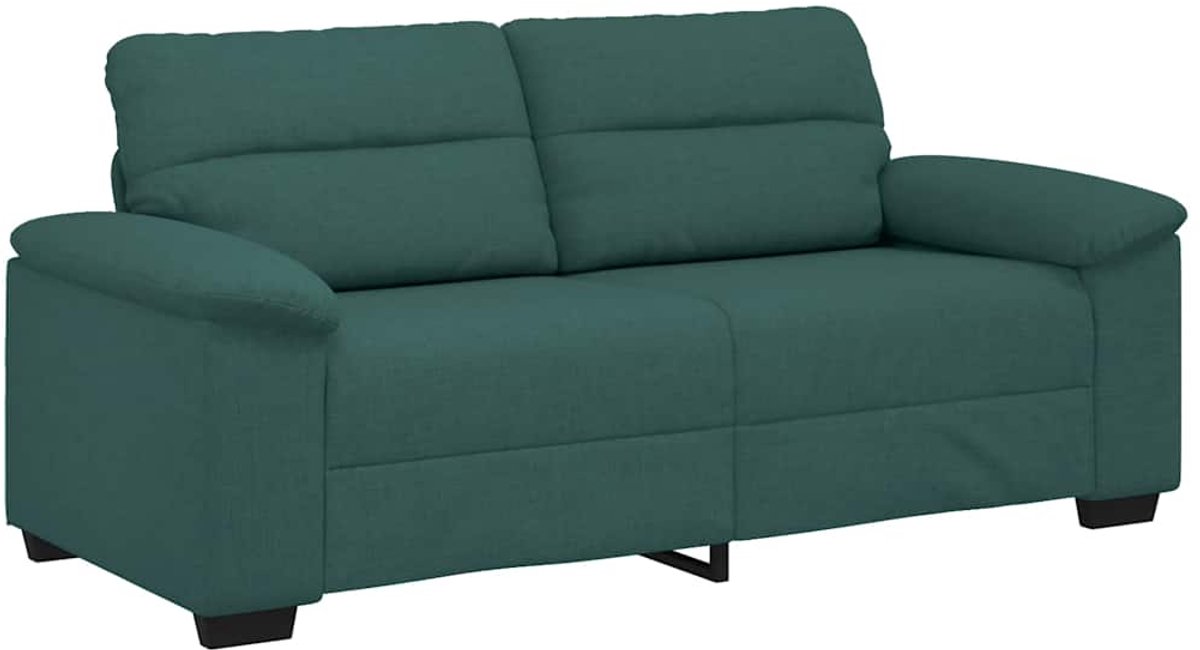 vidaXL - 2-zitsbank - donkergroen - 180x81x84 - cm - stof
