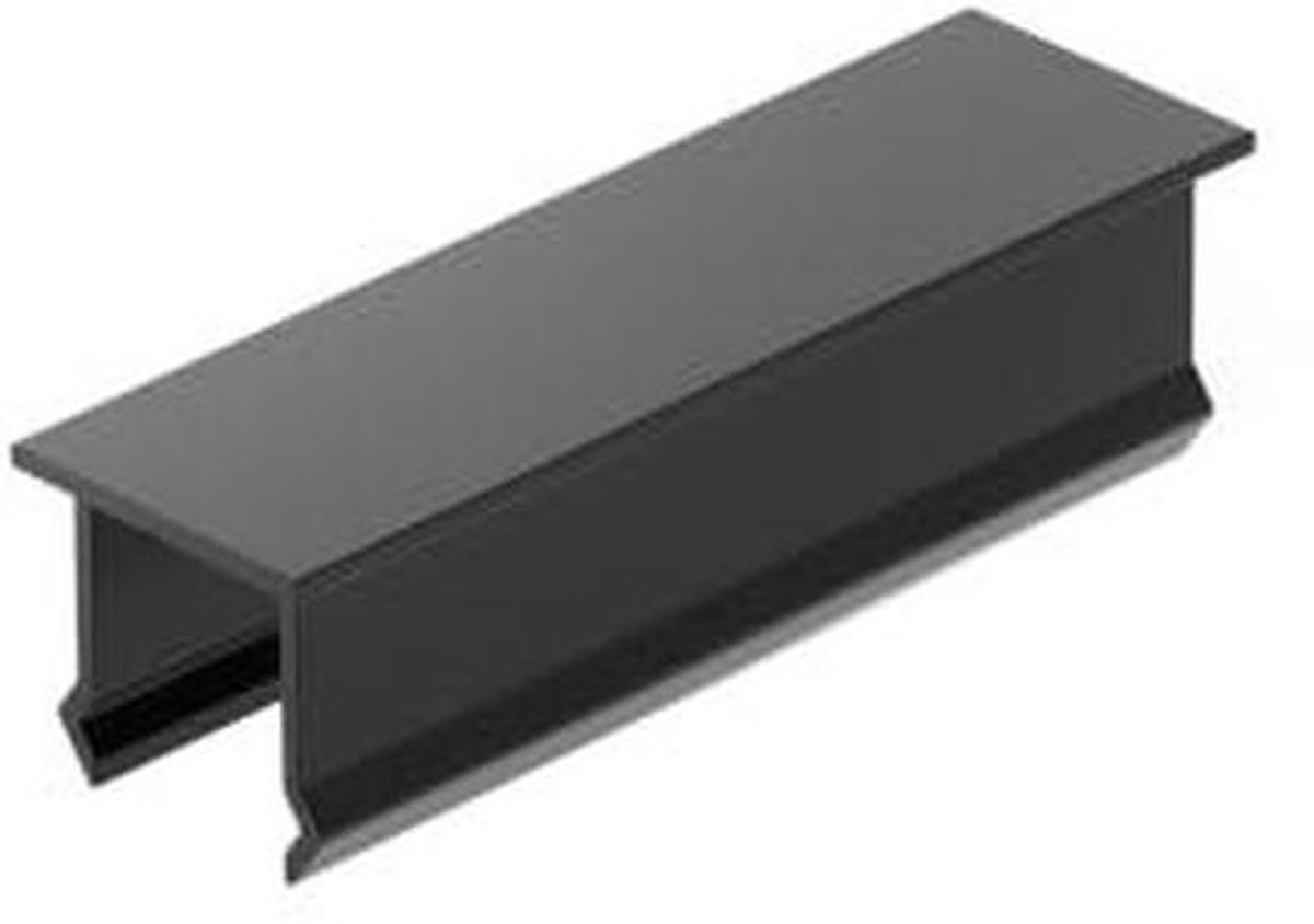 Afdeklijst Hek - Afdekstrip Aluminium - Omheining Afwerken - Weerbestendig Materiaal - 20x60mm - Antraciet