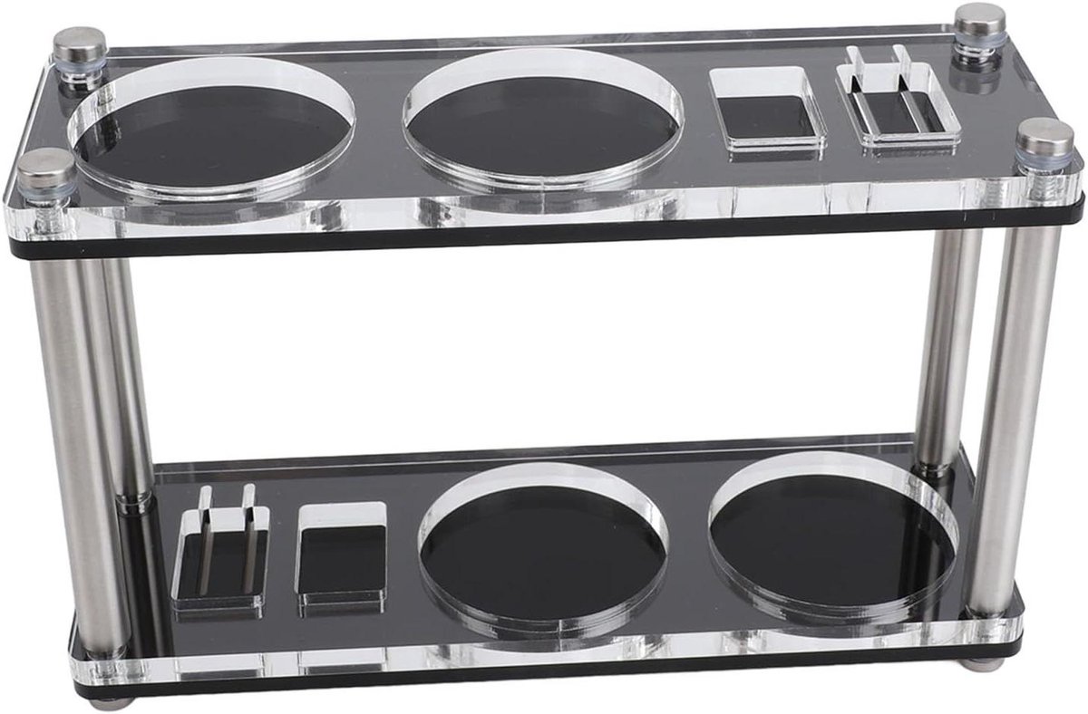 Koffie Tamping Station Tamper Organizer Espresso Bereiding Drievoudige Sleuf 51 53 58mm Dubbele Laag