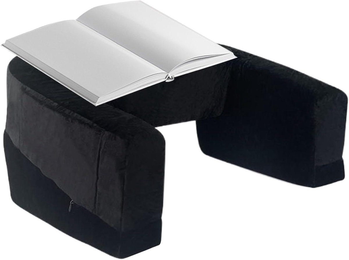 Laptopbureau Kussen - Werktafel Ondersteuning - Comfortabel Werken - Met Zijvak - 56 x 43 x 33 cm - Zwart