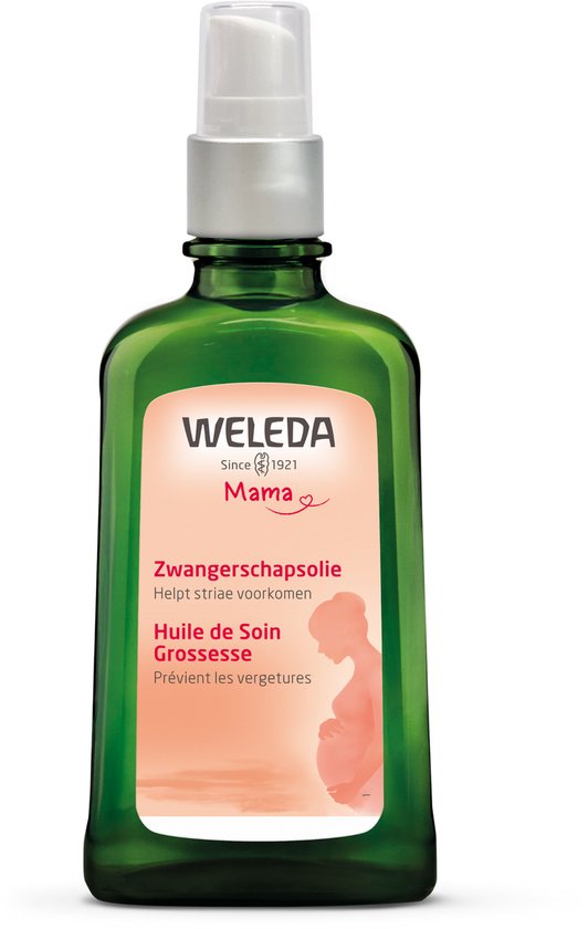 WELEDA Zwangerschapsolie - Lavendel, Wilde Roos & Sinaasappel - Voorkomt & Vermindert Striae - 100% Natuurlijke Ingrediënten - 100ml
