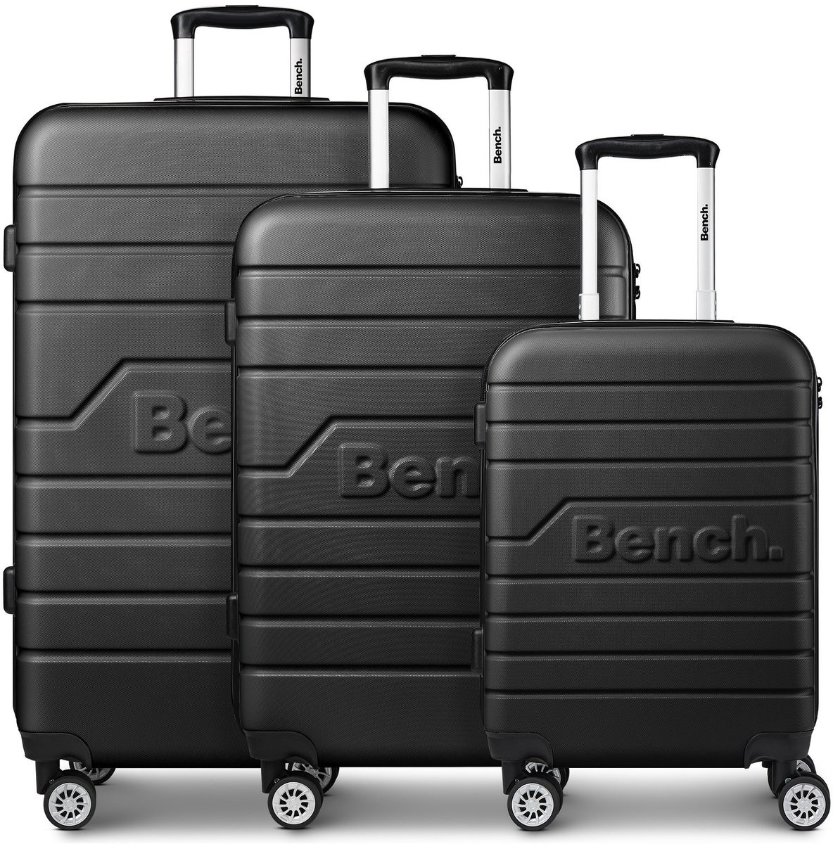 Bench Seattle 4 wielen Kofferset 3-delig - Harde bagage - TSA slot - black