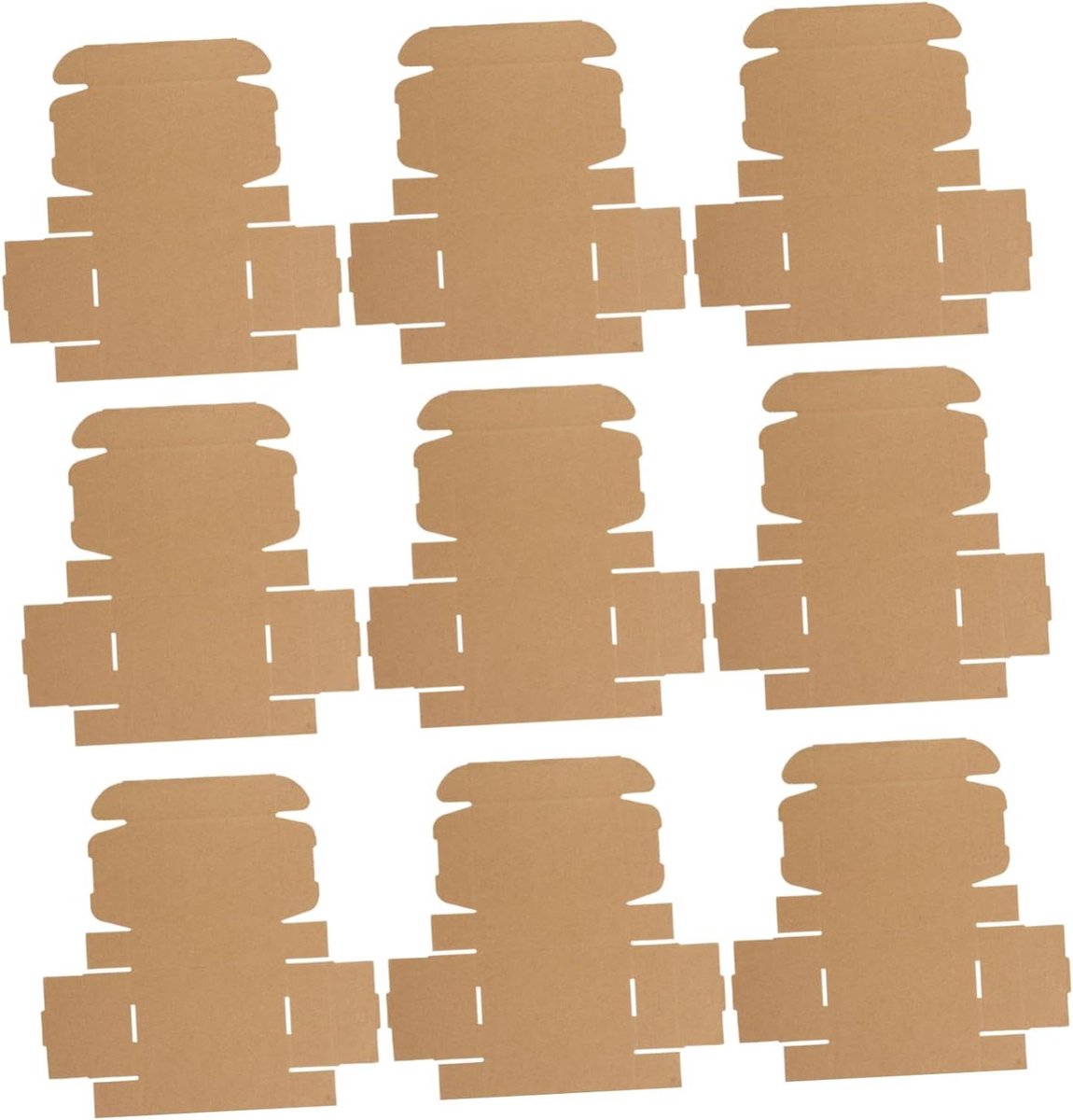 Vouwbare Kartonnen Dozen - Opslagdozen Mailers - Verhuizen Organiseren - Duurzaam Golfpapier - 15x10x4CM 50 Stuks - Kraftpapier