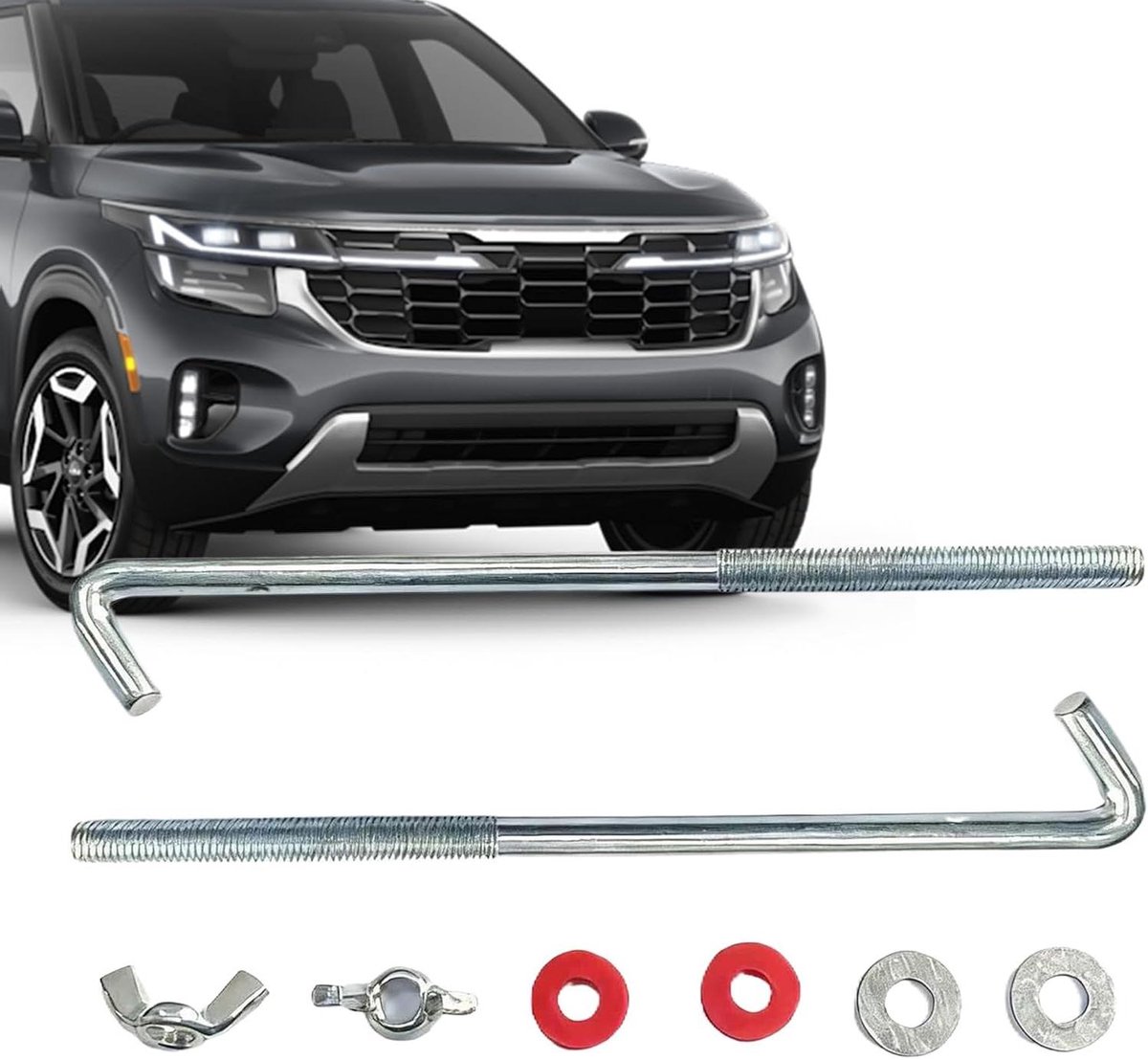 Battery Bolts And Nuts,Connection Bolts for Battery Poles - Battery Mounting Screw, for ATV SUV Truck and Workshop Garage