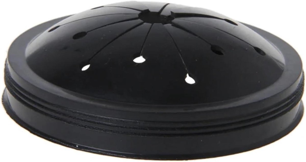 Spatbescherming - Afvoer afdichting - Voedselresten vangen - Universeel profiel - 8 stuks 80 mm - Zwart