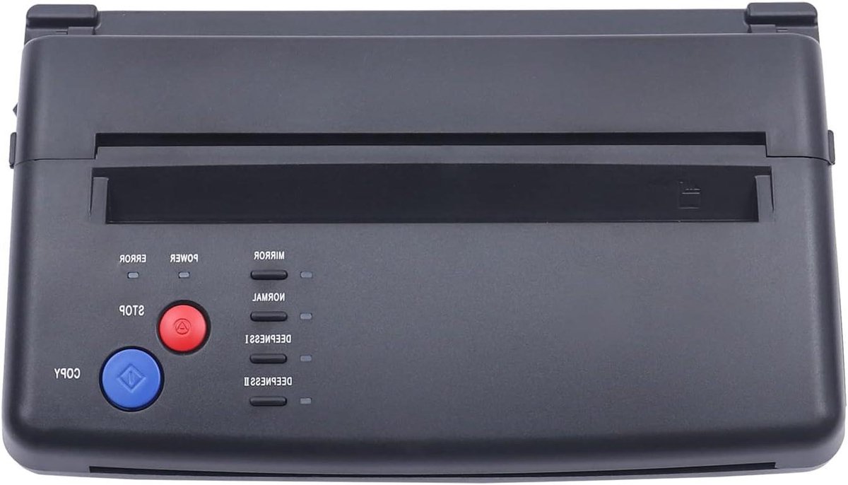 Tattoo Transfer Machine - Stencil Printer - Tattoo Ontwerp Maken - Effectieve Scanbreedte - A4 Formaat - Zwart
