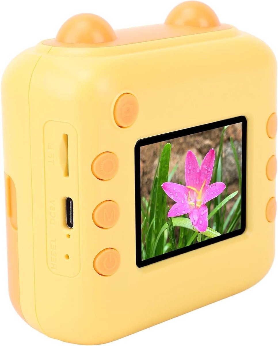 Instant Camera - Print Camera - Direct Foto's Maken - 2.4 Inch IPS Scherm - 48 MP - Geel