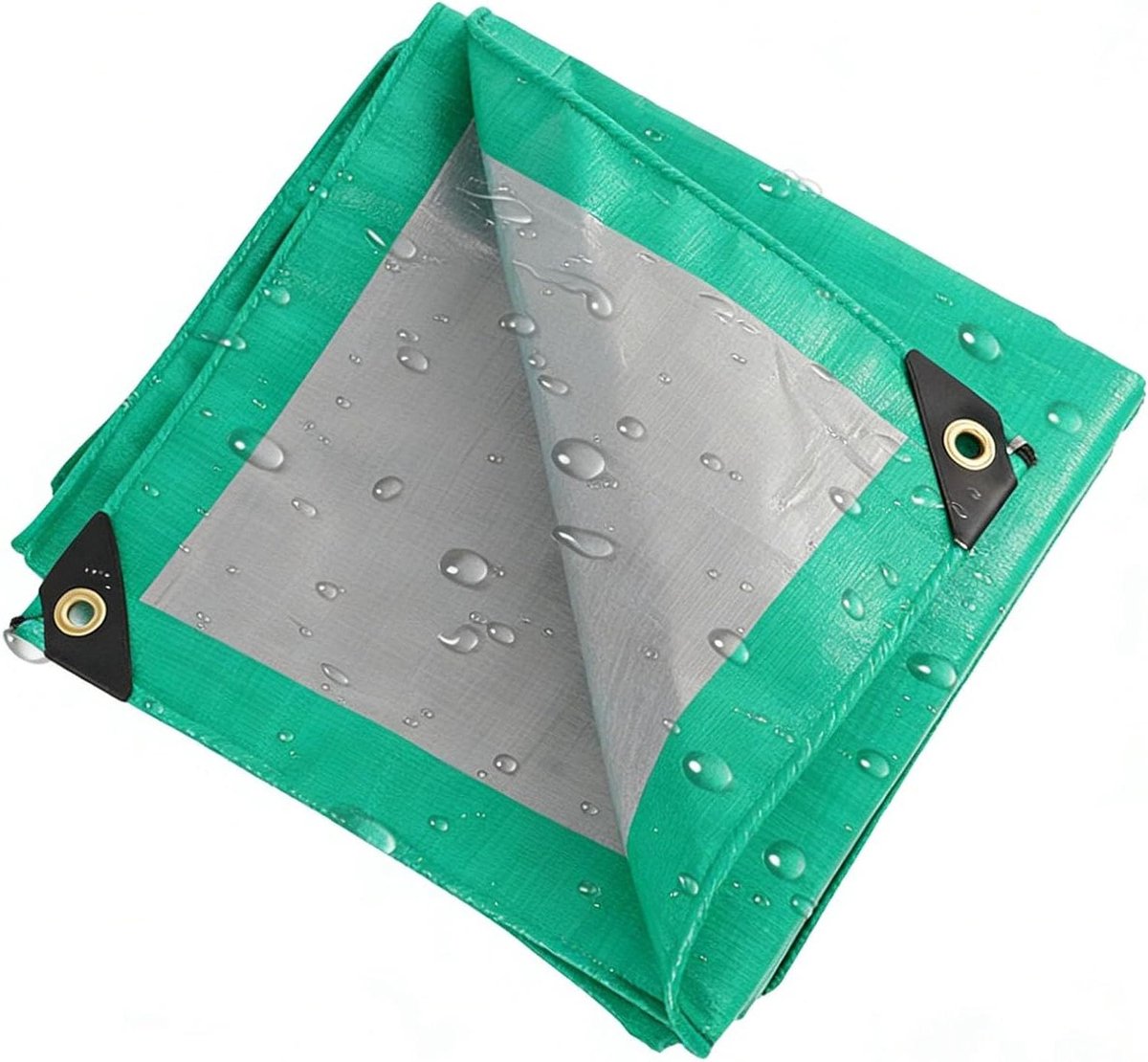 Dekzeil Voor Buiten - Afdekzeil Robuust - Bescherming Tuinmeubelen - Versterkte Oogjes - 140 x 250 cm - Groen