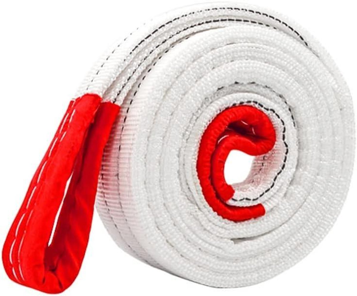 Hijsband Polyester - Sleepband Vrachtwagen - Zware Goederen Tillen - Minimale Rek - 6T-2M - Blauw