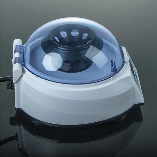 Mini Laboratorium Centrifuge - Kleine Machine - Experimenten Uitvoeren - 8000 RPM Snelheid - 8 Buisjes Capaciteit - Wit — afbeelding 3