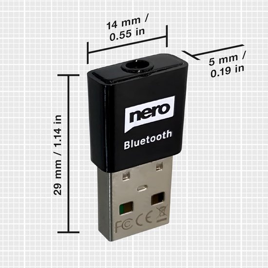 Bluetooth AUX adapter 5.0 - USB ontvanger voor auto en speakers met 3,5 mm jack en 48 cm kabel — afbeelding 3
