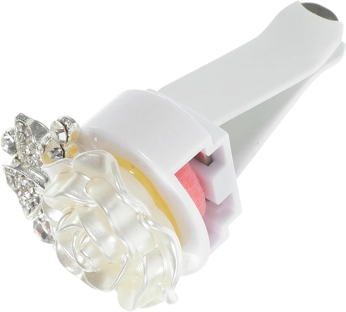 Auto Interieur Decoratie - Luchtverfrisser Clips - Auto Opfrissen - Kristal Bloem Design - 35 cm - Roze