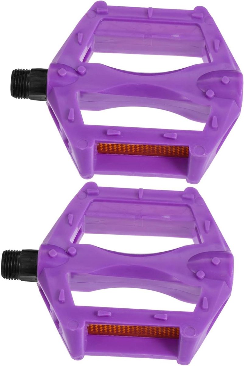 Fietspedalen Paar - Kinderpedalen Hometrainer - Veilig Fietsen - Antislip Ontwerp - 10.5x8x1.5cm - Paars