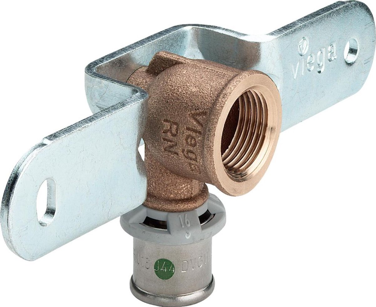 Viega Sanfix Fosta Sanfix P-montage-eenheid, d 16mm, Rp 1/2 roodkoper, staal verzinkt Model 2123, 310561