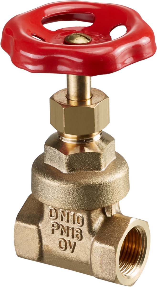 OVENTROP Schuifafsluiter Hygate ATB met binnendraad PN 25 DN 10, G 3/8, Messing, 1040003