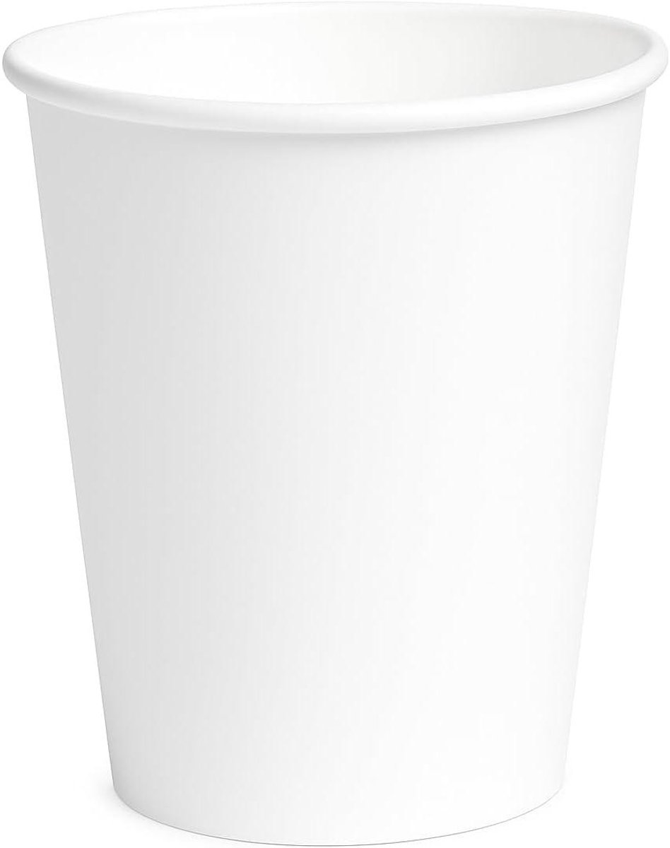 Papieren Bekers - Wegwerp Drinkbekers - Warme Dranken - Lekvrij Ontwerp - 200 ml 200 Stuks - Wit
