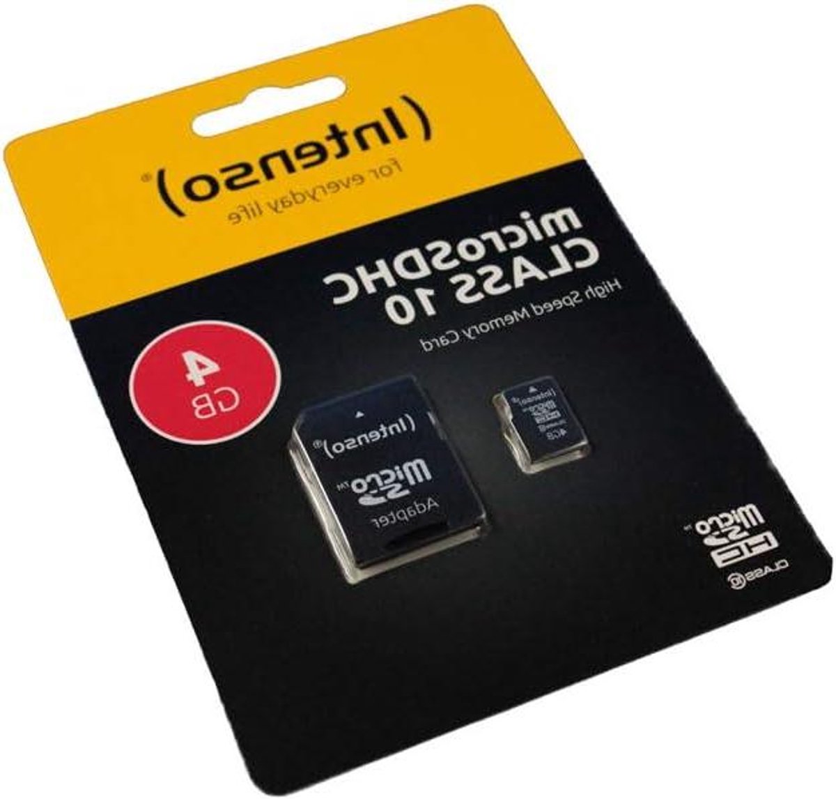 Geheugenkaart - MicroSDHC kaart - Opslag Uitbreiden - Klasse 10 Snelheid - 4GB - Geel