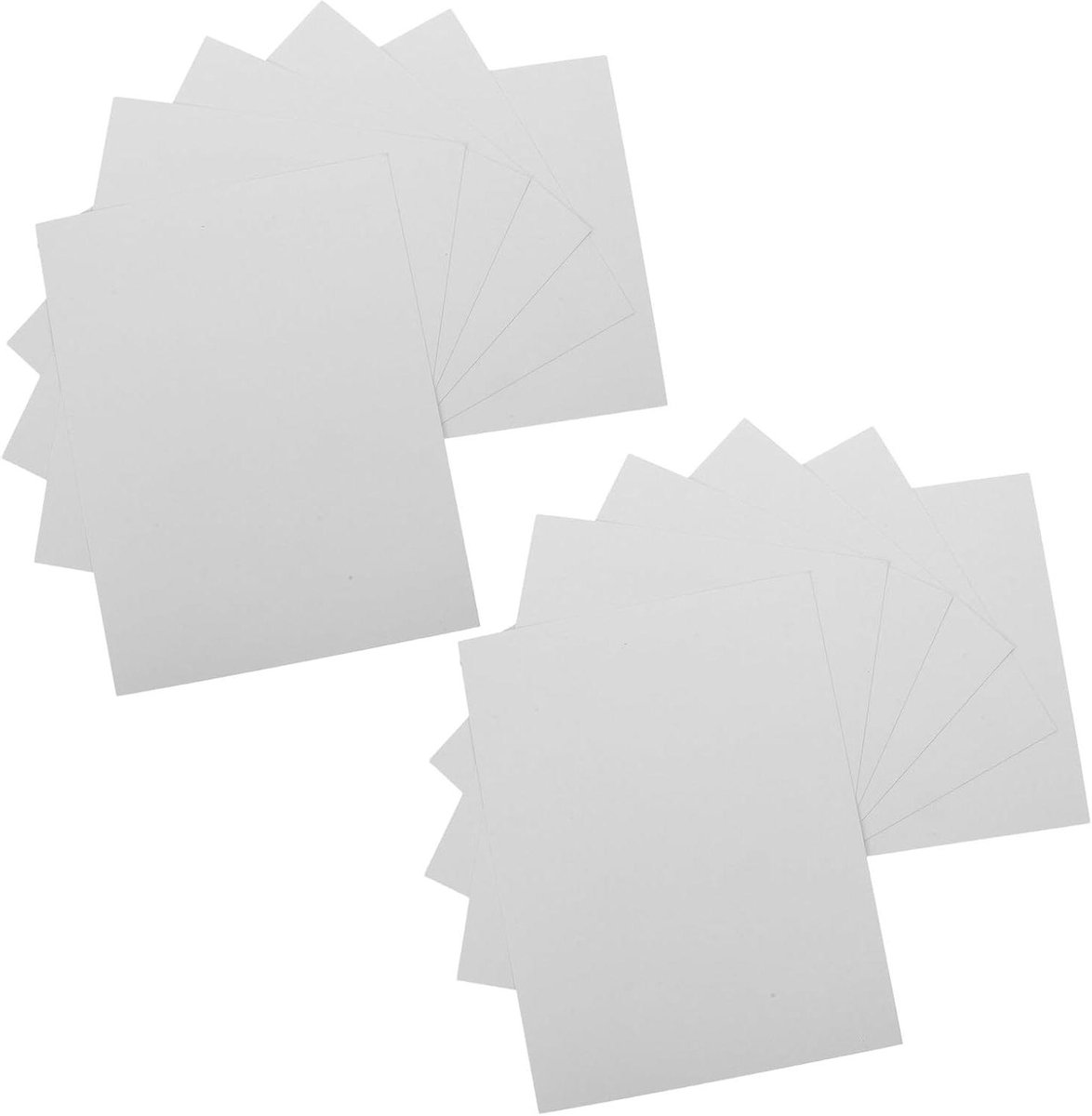 Kartonnen Vormpjes - Shirt Inzetstukken - Kleding Organiseren - Stevig Wit Karton - 100 Stuks - Wit