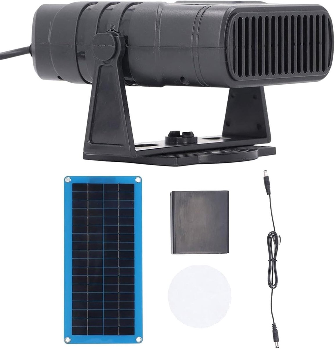 Zonnepaneel Kas Heater Kit | 30W Zonnepaneel Auto Heater | Draagbare Auto Zonnelader met Verwarming, Zonne-aangedreven Huisdier Huis & Coop Heater voor Buitengebruik