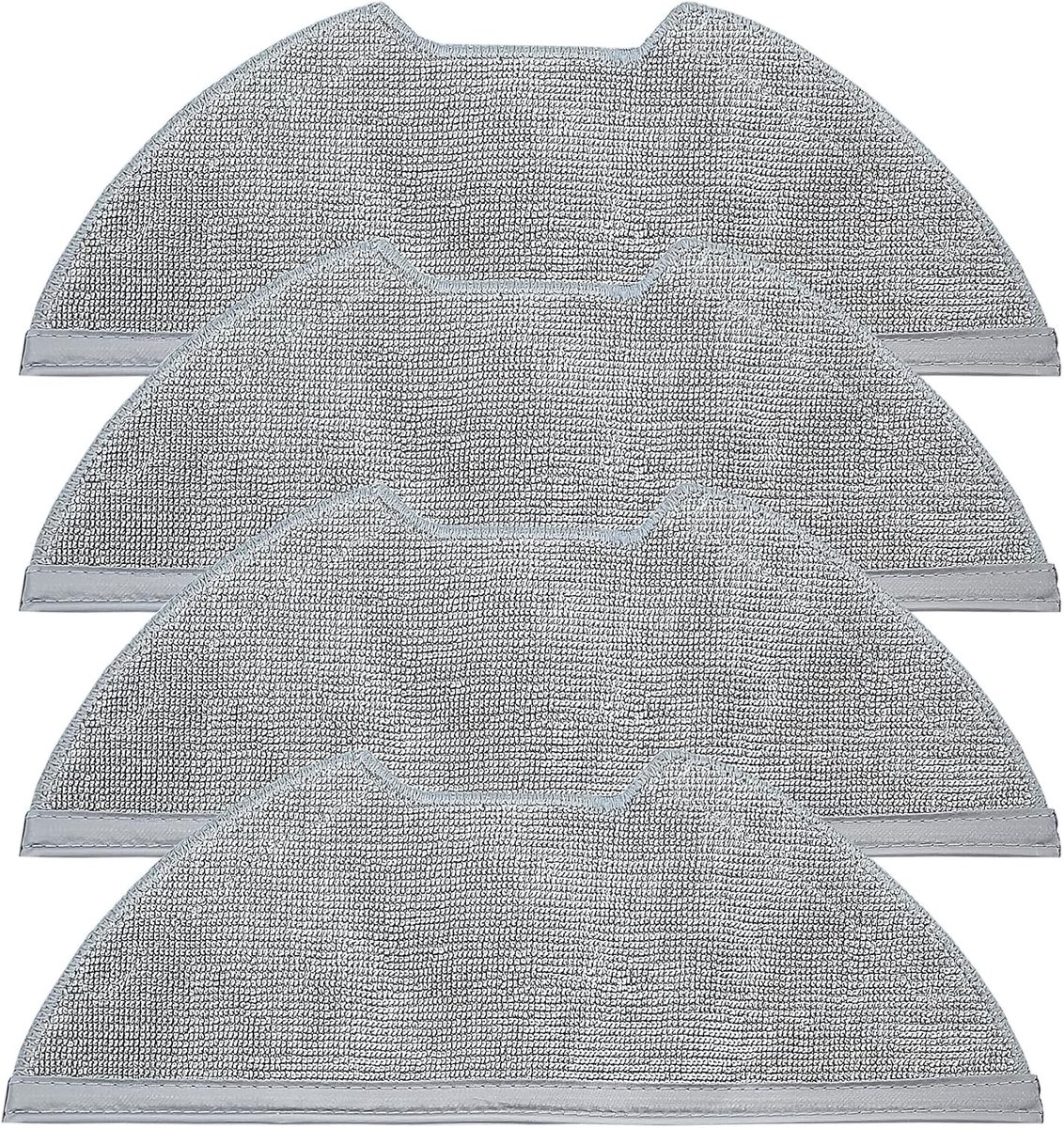 4 stuks doekjes voor Eureka NERE10s E10S E20 Plus, voor Obode A8 A8 Plus, voor Midea M9 robotstofzuiger- reserveonderdelen-zachte microvezeldoek