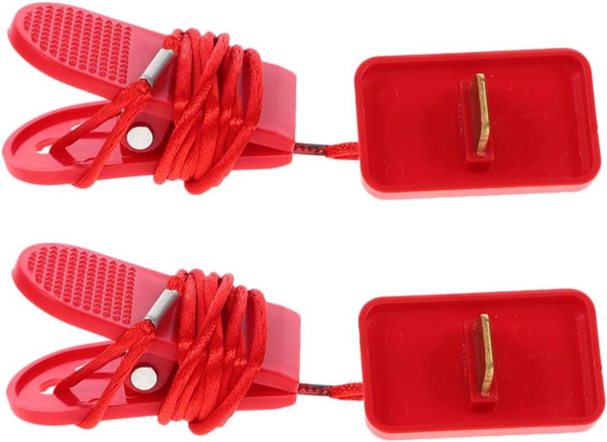 Loopband Veiligheidssleutel - Magnetische Noodstop - Veilig Sporten - Automatische Uitschakeling - Compact Formaat - Rood