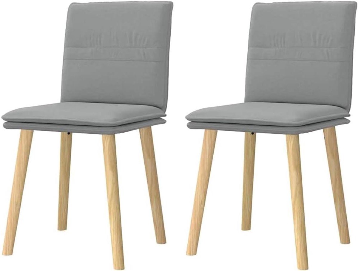 Eetkamerstoelen Set - Gestoffeerde stoelen - Comfortabel Zitten - Massief Hout Frame - 45