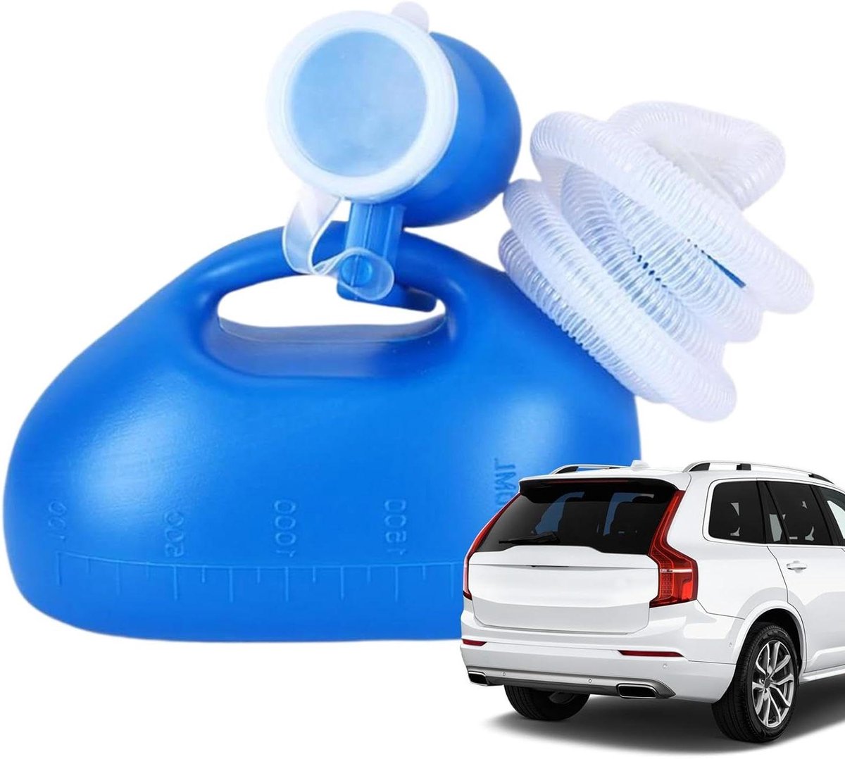 Urineflessen Heren - Reis Urinoir - Onderweg Hygiëne - Lekvrij Ontwerp - 2000 ml Capaciteit - Meerkleurig