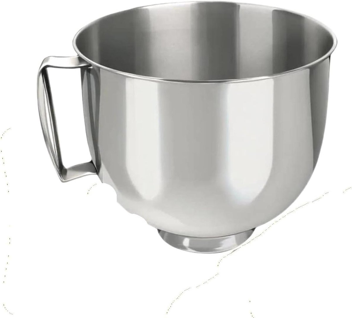 Mengkom RVS - Reserve kom - Bakken en mixen - Naadloos ontwerp - 45-5 QT - Zilver