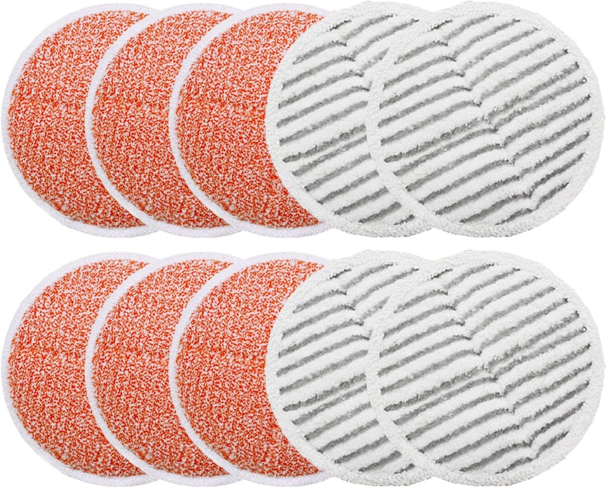 10 Pack vervangende pads geschikt voor Bissell Spinwave, Spin Wave en Crosswave Expert / Huisdier / Draadloze vloerreiniger - Geschikt voor modellen 2124 20393 2039A 20399 2039W 23159 en 23157