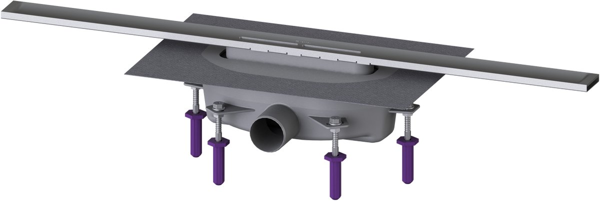 Kessel Linearis Infinity - Douchegoot 80 cm, met rooster, geborsteld roestvrij staal 45200.08
