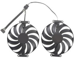 95MM T129215SU RX6650XT RX6600 RX6600XT RX6650 XT Graphics Fan for Radeon RX 6650 XT RX 6600 RX 6600 XT RX 6650 XT Fan(Set)