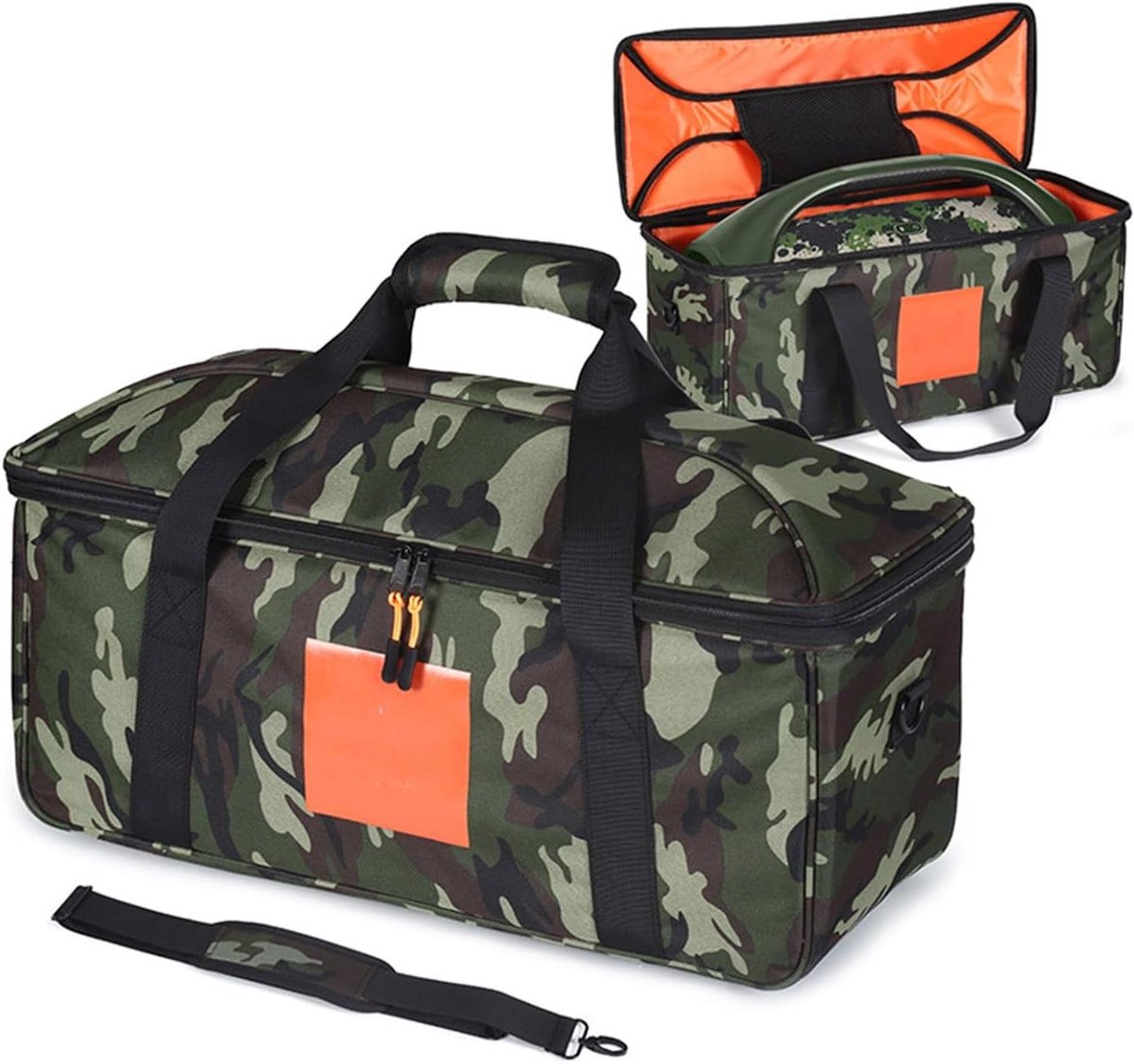 Opbergtas Speaker - Draagbare Beschermhoes - Muziek Luisteren Buiten - Waterdicht Nylon Materiaal - Compact Ontwerp - Camouflage