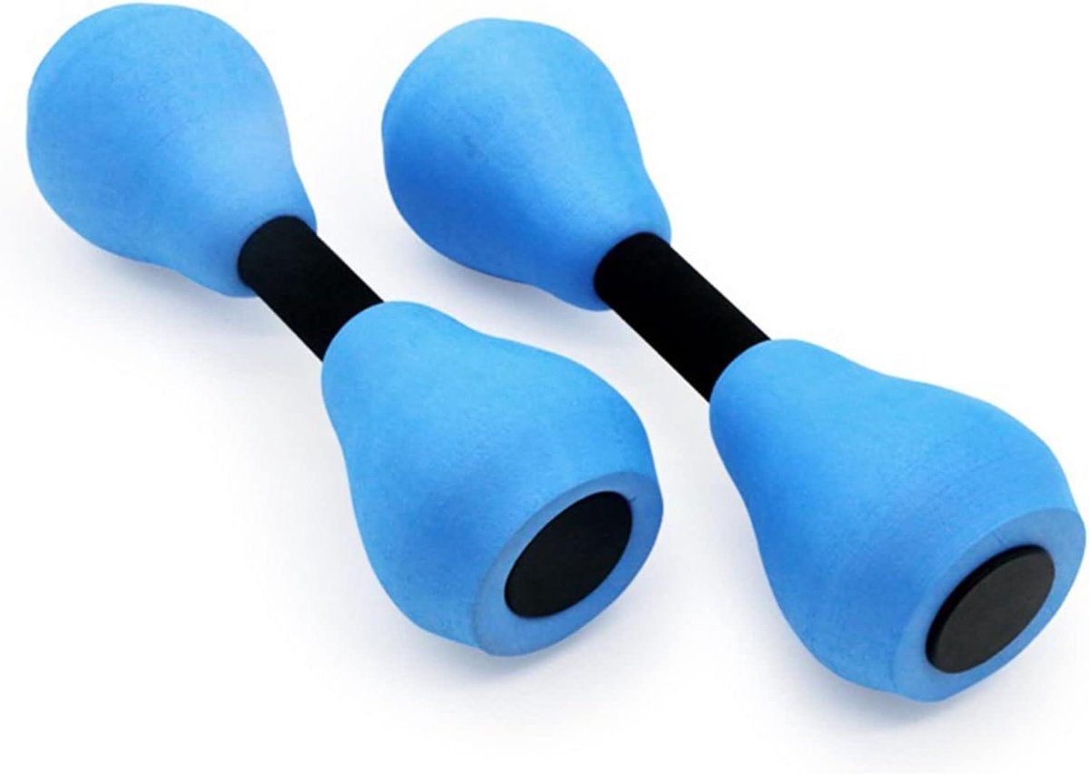 Water Aerobics Halters - Schuim Halters - Aquafitness Training - Lage Wateropname - 28.5 x 9 cm - Blauw