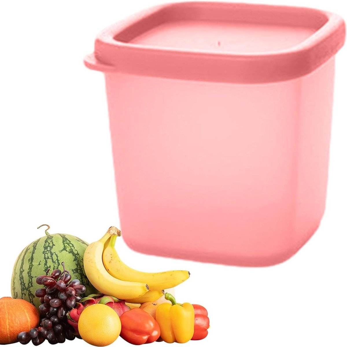 Opslagdoos Koelkast - Voedselcontainer Deksel - Keuken Organiseren - Luchtdichte Bescherming - 230 ml - Oranje