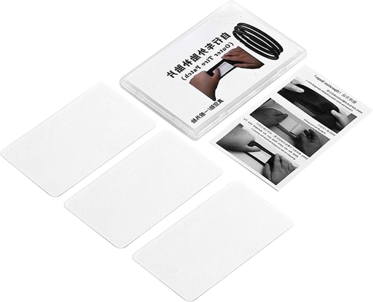 Fietspatch Reparatiekit - Bandenplak Set - Onderweg Banden Plakken - Gereedschapsvrij Gemak - 75 x 4 cm