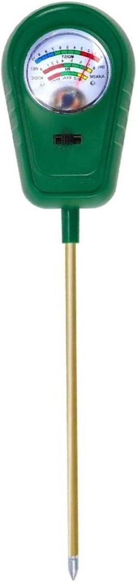 Bodemmeter - PH Vochtigheid Tester - Planten Verzorgen - 3 in 1 Functie - N.v.t. - Groen
