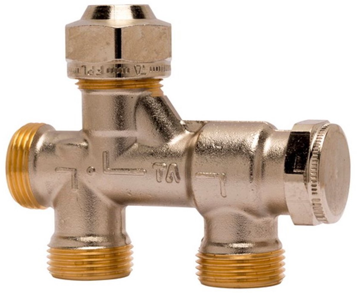 IMI Hydronic Engineering HEIMEIER Eénpijpsverdeler TA-UNI DN 10 aansluiting buitendraad M 22 x 1,5, 50600100