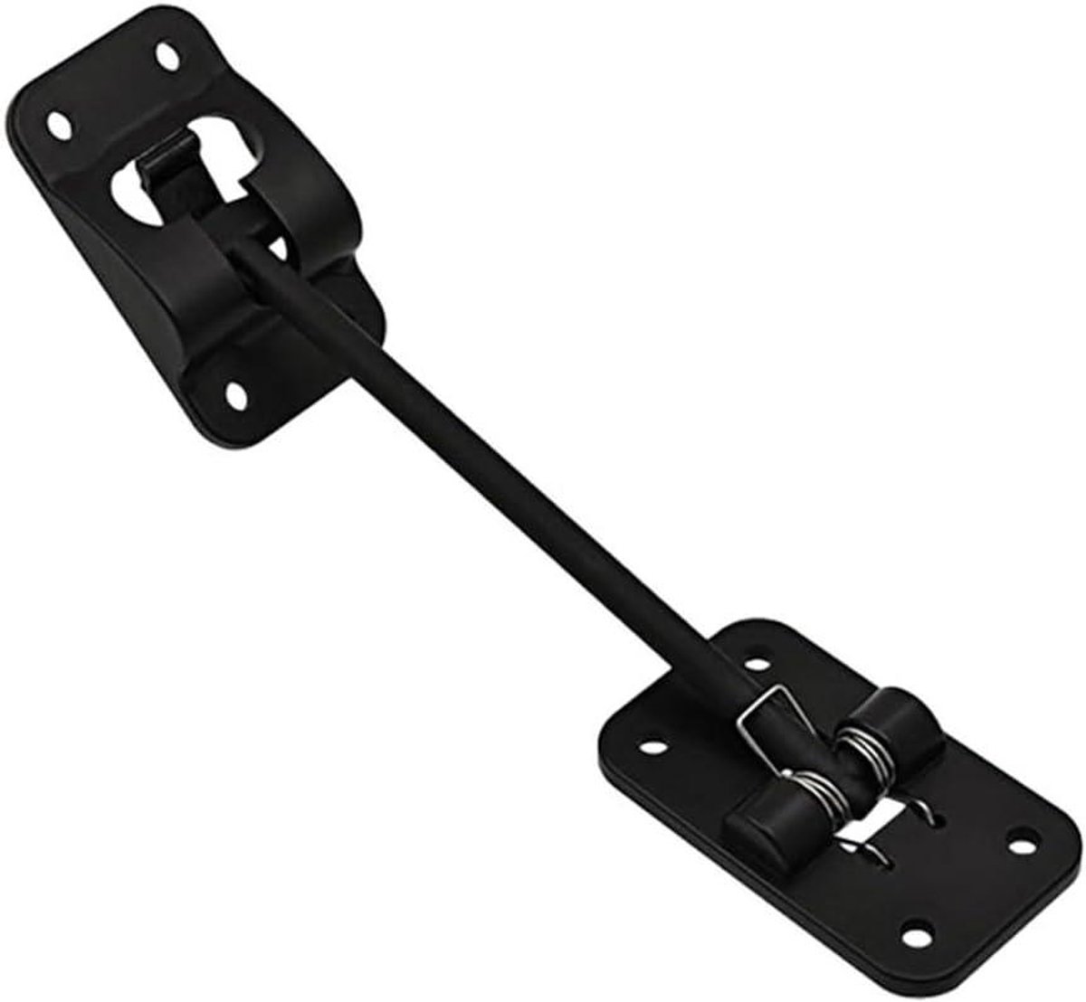 Aanhanger Deurhouder - Deurvanger Camper - Deuren Open Houden - T-vormige Nylon Constructie - 71 mm x 75 mm - Zwart