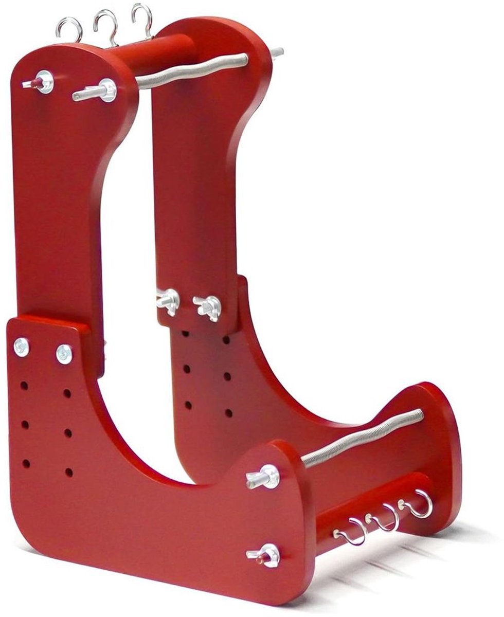 Verstelbaar houten kralenweefgetouw – een verticaal kralenweefgetouw verkrijgbaar in 4 lengtes met een ergonomisch kantelontwerp voor comfortabel gebruik.