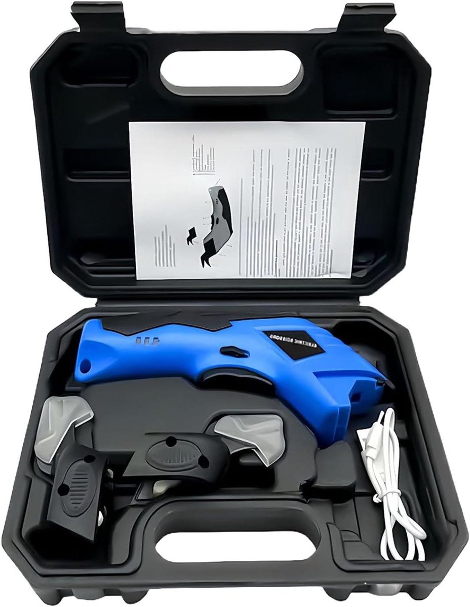 Elektrische Schaar - Draadloos Knippen - Handwerk Projecten - Roterende Bladen - 22.9 cm - Zwart