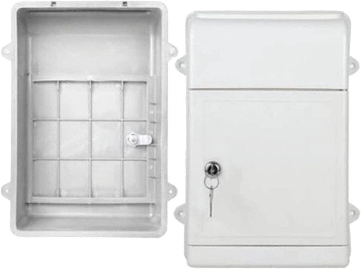 Brievenbus - Postbus - Post Ontvangen - Milieuvriendelijk Plastic - 265x10x346cm - Wit