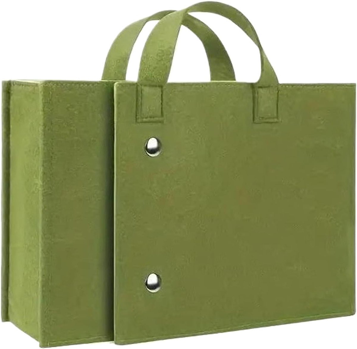 Laptoptas - Vilten tas - Dagelijks transport - Opvouwbaar ontwerp - 29.5 x 19.5 cm - Groen