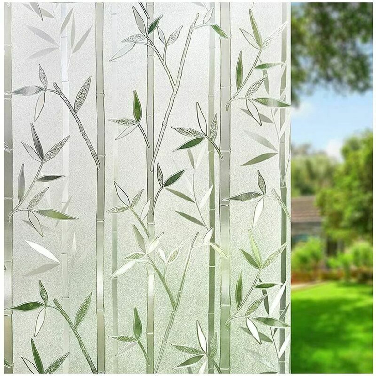 Glasprivacyfolie, zelfklevend, elektrostatisch, decoratief, 60 cm x 200 cm.