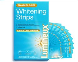 Lumineux Teeth Whitening Strips Kit - 9 Behandelingen - Peroxidevrij - Veilig voor Tandglazuur - Wittere Tanden Zonder Gevoeligheid