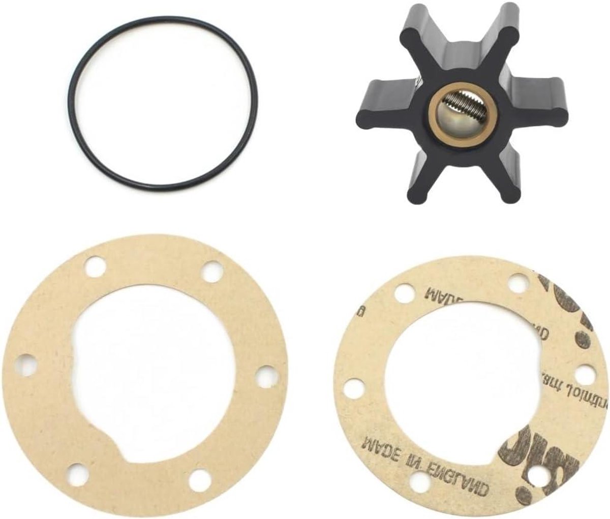Impeller Set - Waterpomp Onderdelen - Motoronderhoud Boot - Messing Inzetstuk - 40 mm Diameter - Zwart